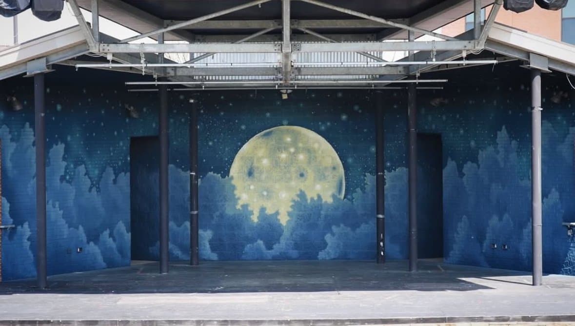 Moondance Amphitheatre Moon Mural